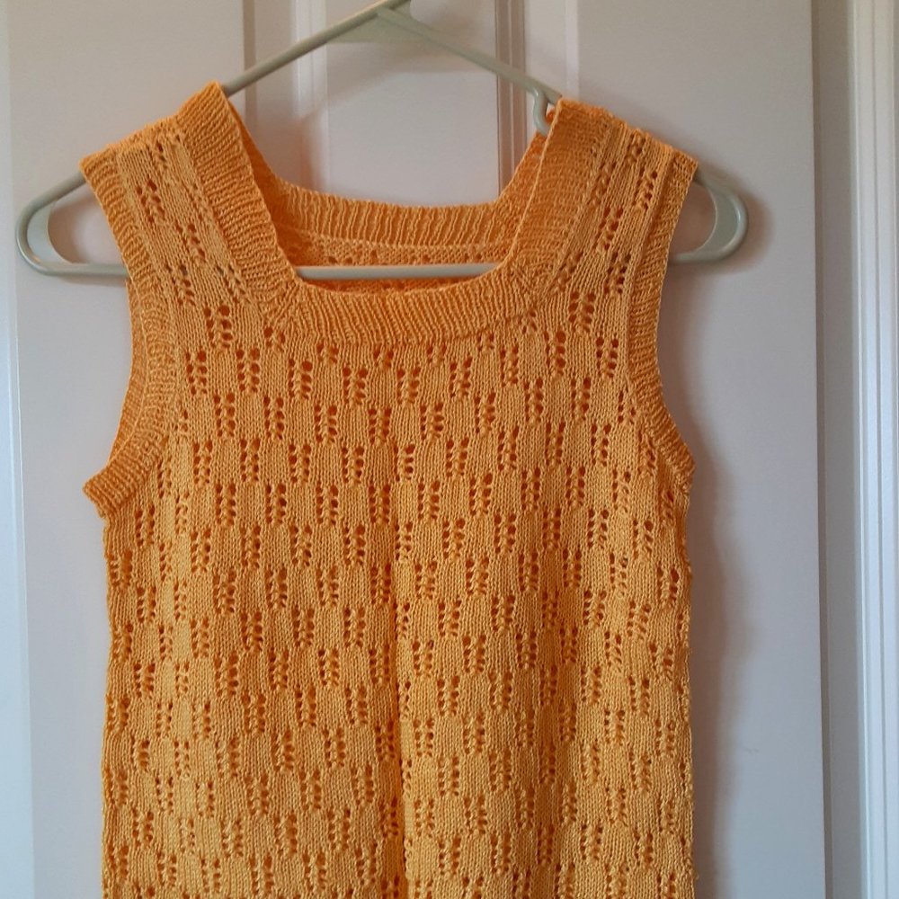 Women's hand-knitted "shell", size small